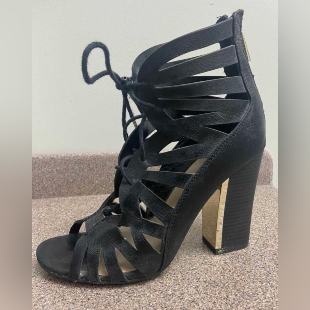 Black lace up Call it Spring heels